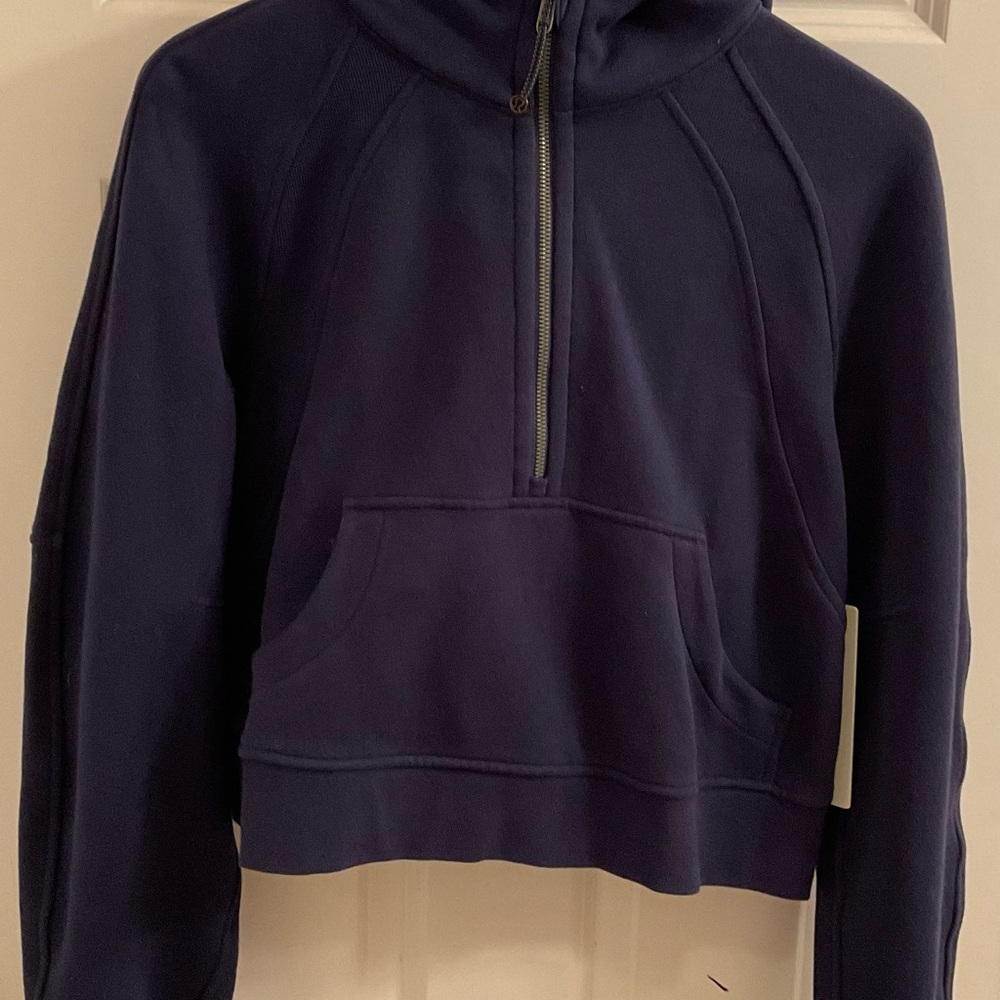 Lululemon Scuba Oversized 1/2 Zip Hoodie - NWT - Night Sea - XS / S - Picture 2 of 10